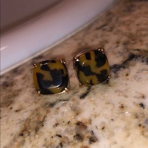 NWOT Kate Spade Stud Earrings (tortoise color)